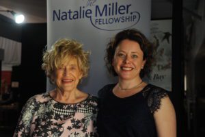 Sasha Close with Natalie Miller after being awarded the 2016 Fellowship at AIMC