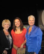 Natalie Miller, Rachel Okine and Tanya Chambers at inaugural Natalie Miller Fellowship announcement