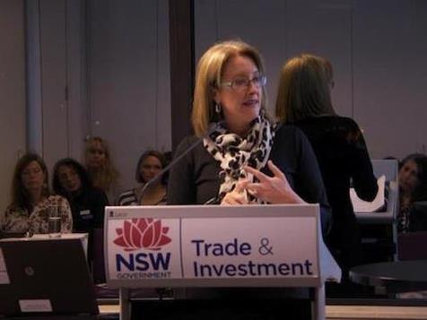 A picture of patience and lucidity - Sex Discrimination Commissioner Elizabeth Broderick in action at the NMF's Women, Influence, Leadership in the Film and Television Industry Q&A event in Sydney on July 10th.